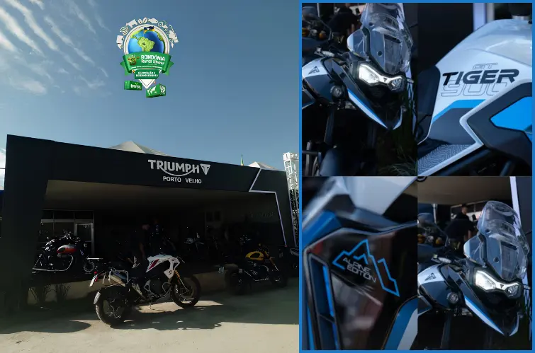 Mega Triumph participa pela primeira vez da Rondônia Rural Show 2026 com exposição de motos premium