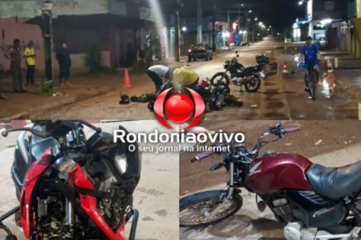 Colisão frontal entre duas motocicletas deixa quatro pessoas feridas na zona Leste de Porto Velho
