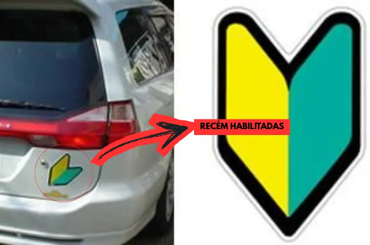 Japão usa adesivos obrigatórios para identificar motoristas, recém-habilitados e idosos e reduzir riscos; Brasil segue sem sistema oficial