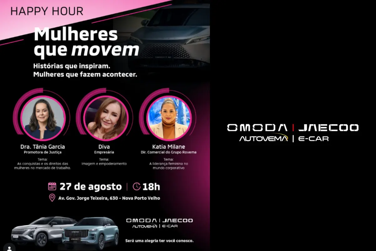 Omoda Jaecoo reúne mulheres de destaque em evento especial em Porto Velho