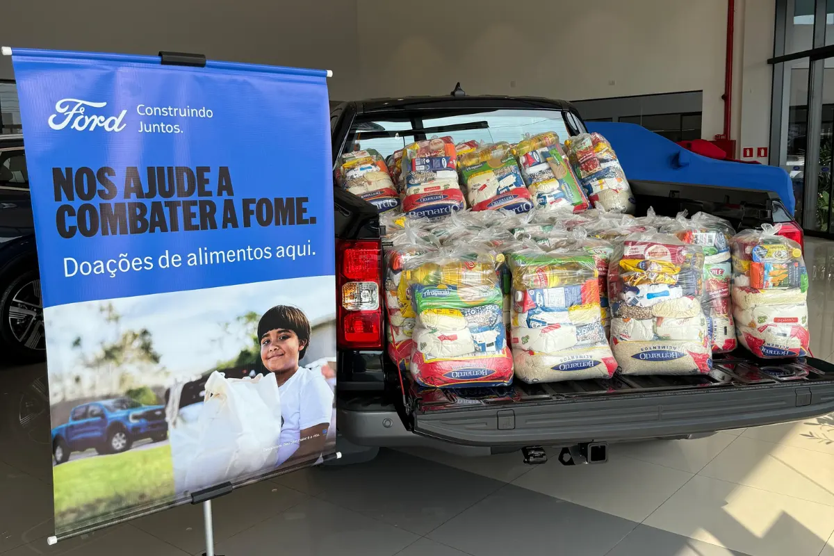 Mega Ford arrecada alimentos em Porto Velho e Ariquemes durante campanha da Ford