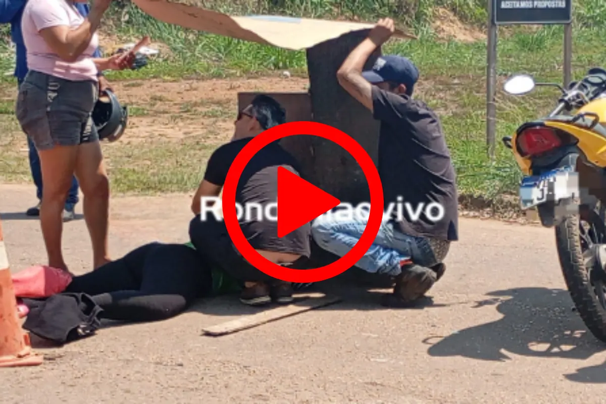 Motociclista fica ferida após colisão causada por avanço de preferencial na zona Sul