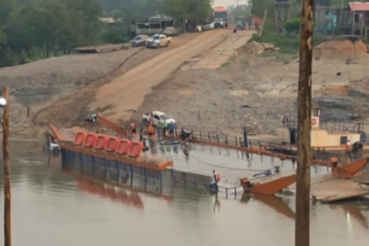 Avaria em balsa provoca filas na BR-319 e interrompe travessia entre Amazonas e Rondônia