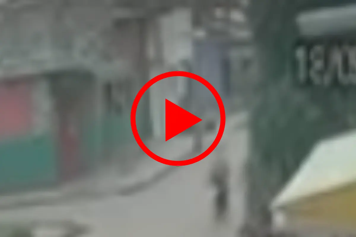 Vídeo registra criança atingida por motocicleta na Avenida Rio de Janeiro