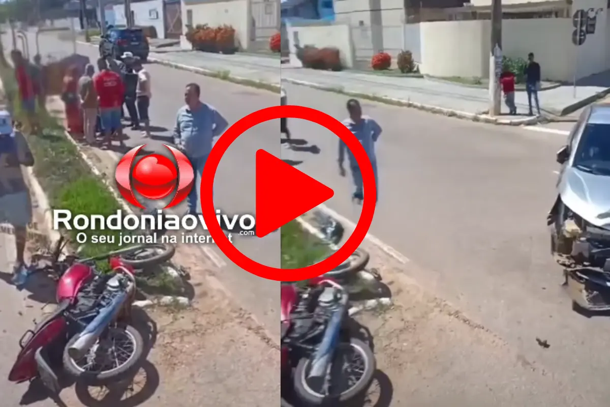 Motociclista fica em estado grave após carro avançar a preferencial em Porto Velho