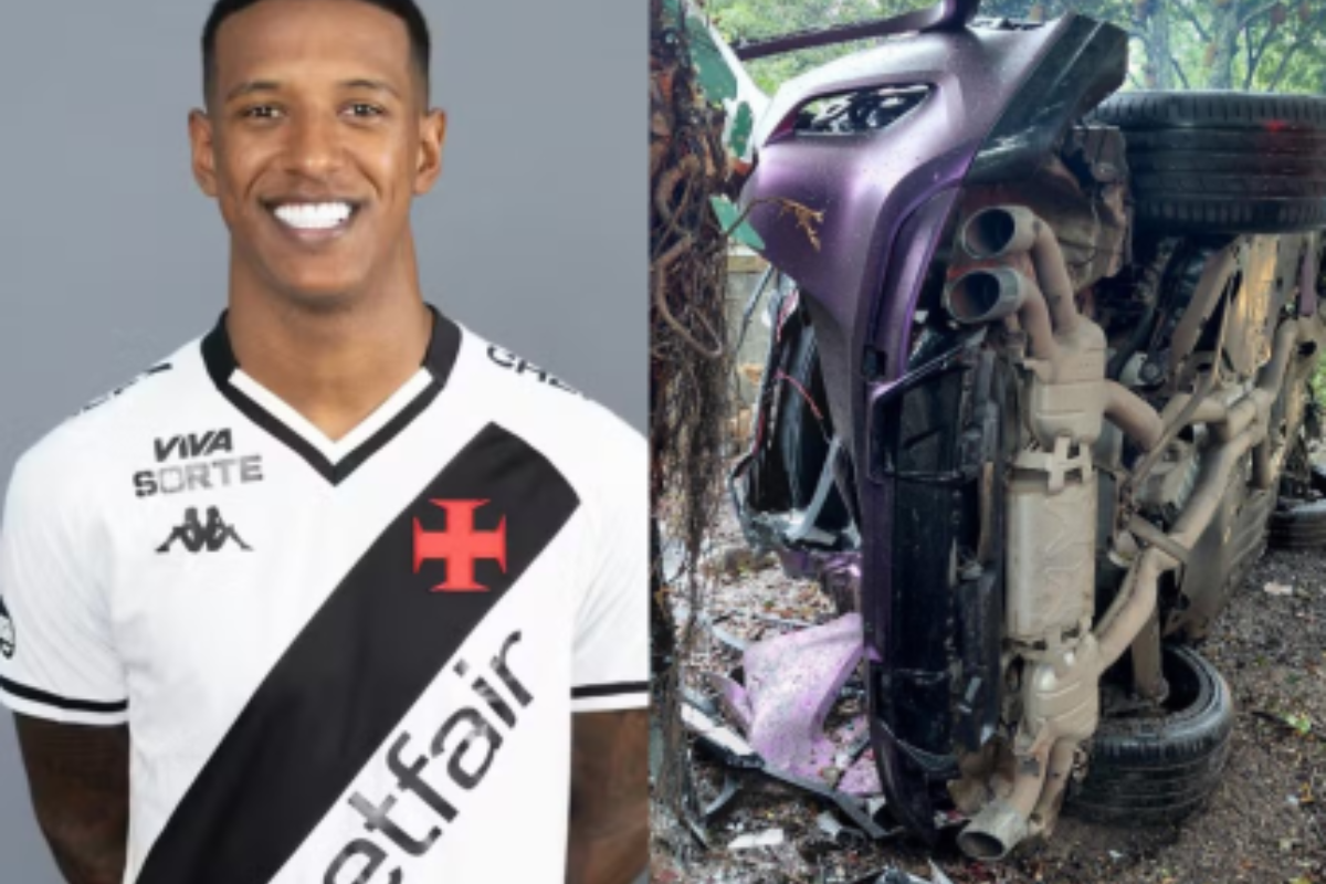 Zagueiro do Vasco, Robert Renan sofre acidente de carro no Rio de Janeiro