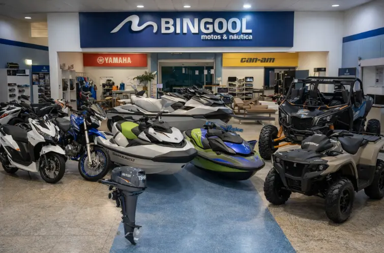 Bingool Motos e Náutica liberam consórcio com até 40% de desconto na taxa e condições especiais em jet skis e quadriciclos
