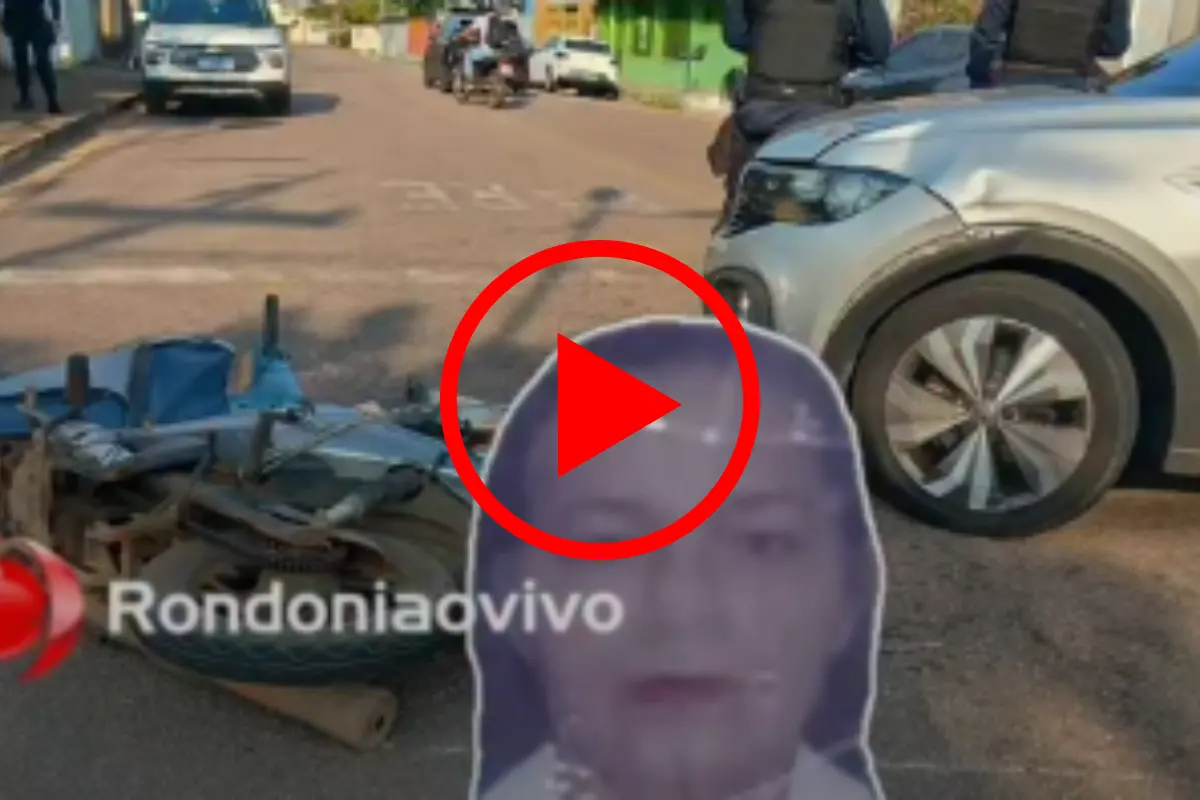 Idosa morre após sofrer grave acidente entre carro e moto em Porto Velho