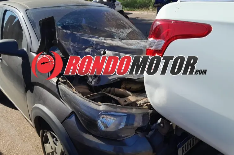 Engavetamento na Avenida Imigrantes deixa idoso ferido em Porto Velho