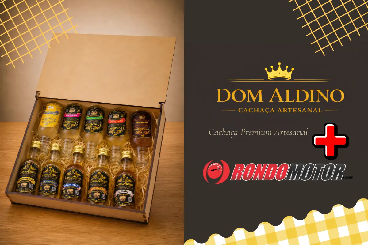 RondoMotor e Cachaçaria Dom Aldino vão sortear Kit Experiência com 10 sabores de cachaças artesanais feitas em Porto Velho