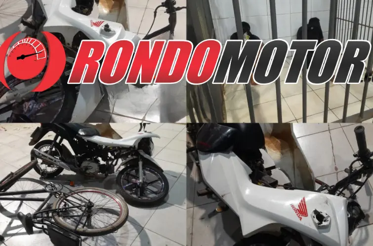 Adolescentes furtam moto em bar, sofrem queda e acabam detidos em Porto Velho