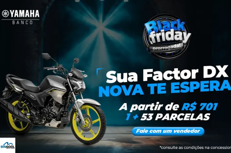 Bingool Motos prorroga Black Friday com zero de entrada e condições especiais em Porto Velho