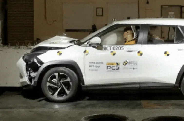 Toyota Yaris Cross recebe nota máxima em teste de colisão do ASEAN NCAP