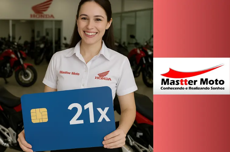 Mastter Moto oferece lance no cartão em até 21x e aumenta chances de contemplação no Consórcio Honda
