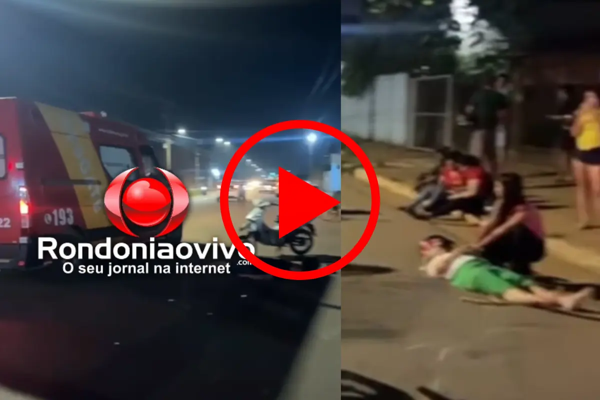 Mulher sofre fratura exposta após colisão entre duas motos na Avenida Amazonas
