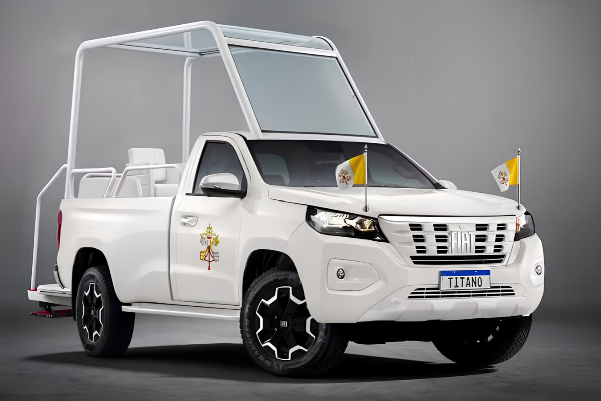 Fiat prepara Titano exclusiva para transportar o papa Leão XIV no Uruguai
