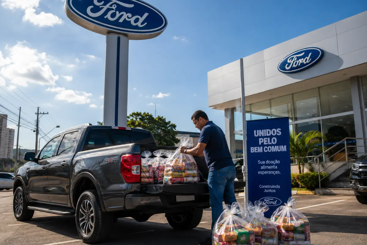 Mega Ford promove campanha solidária com arrecadação até 20 de setembro