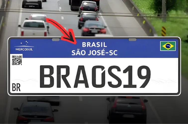 Projeto prevê retorno de cidade e estado nas placas de veículos no Brasil