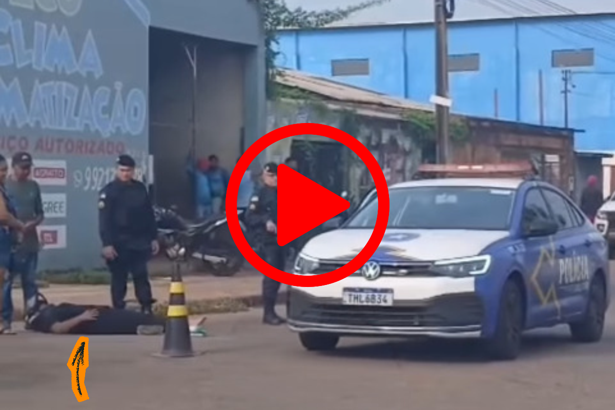 Mulher fica ferida após ser atropelada por carro na avenida Raimundo Cantuária, em Porto Velho