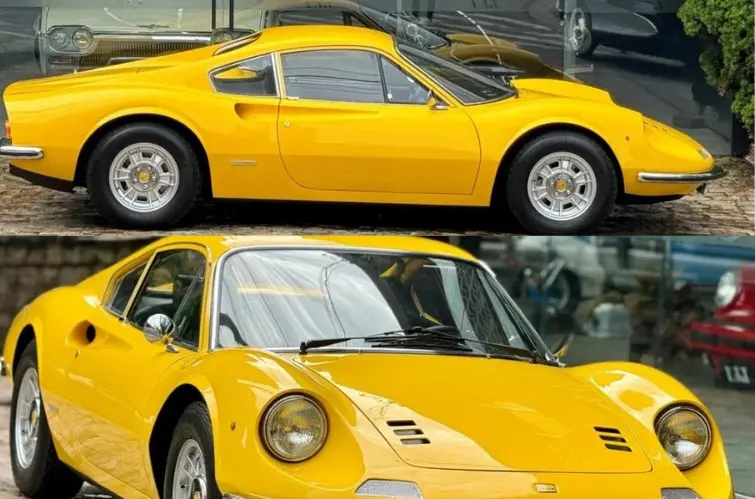 Leilão reúne Ferrari Dino de 1973 com lance inicial de R$ 3,45 milhões