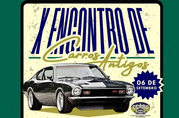 Porto Velho recebe 10º Encontro de Carros Antigos no dia 6 de setembro