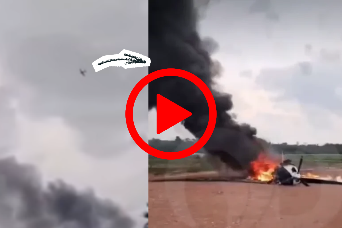Avião é incendiado após tentativa de interceptação da FAB em Mato Grosso