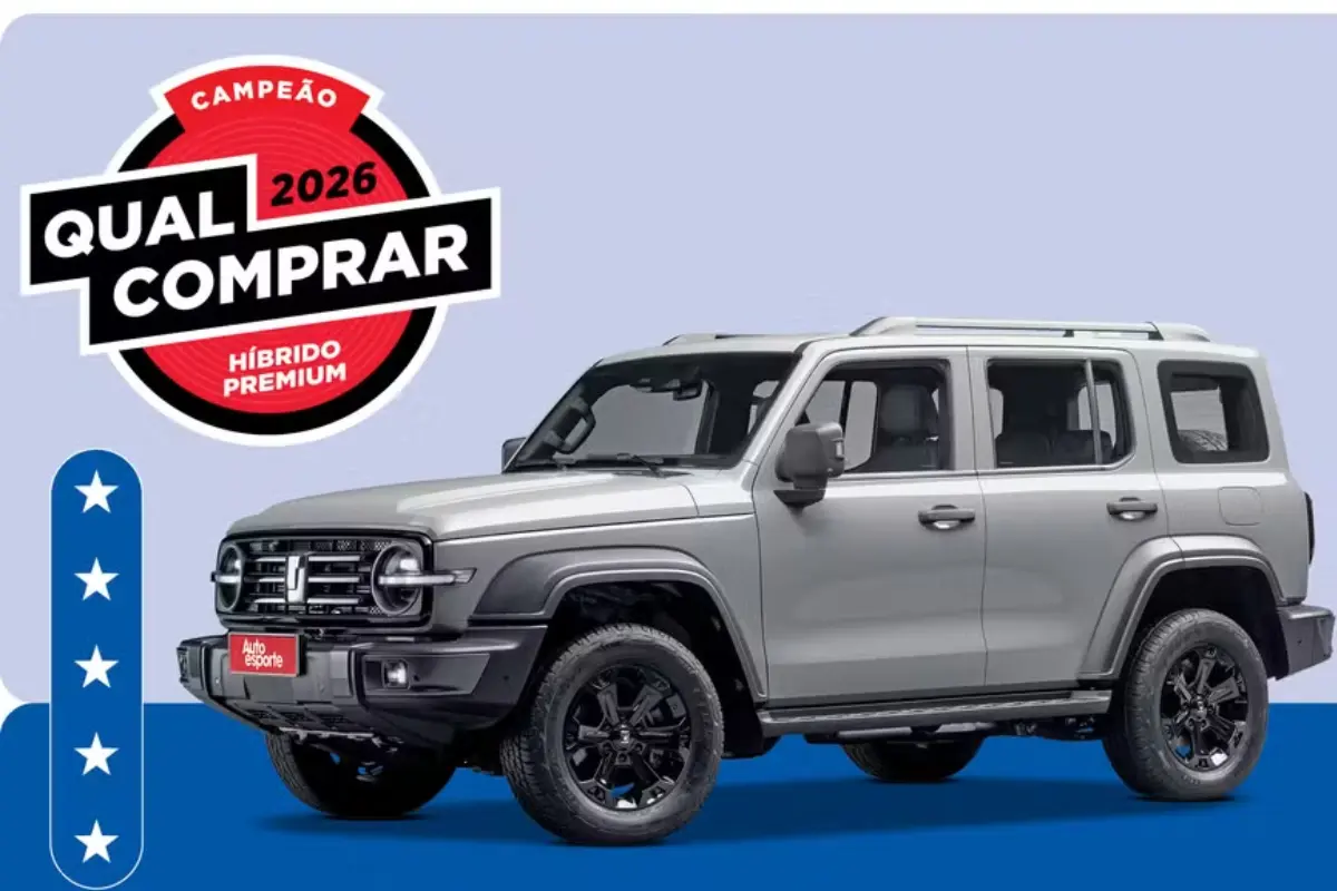GWM Tank 300 é eleito o híbrido premium com melhor custo-benefício do Brasil em 2026
