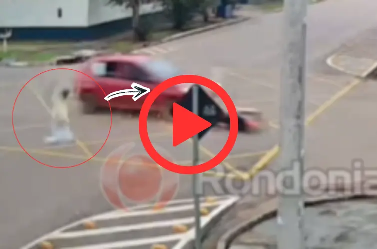 Vídeo mostra gravíssimo atropelamento de motociclista na Duque de Caxias