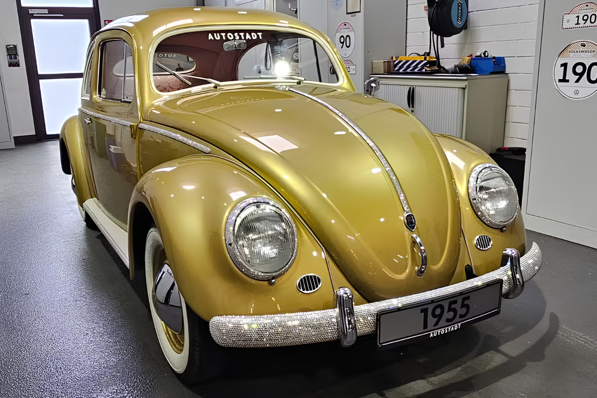 Volkswagen Fusca mais caro do mundo vale R$ 2,5 bilhões e é cheio de diamantes