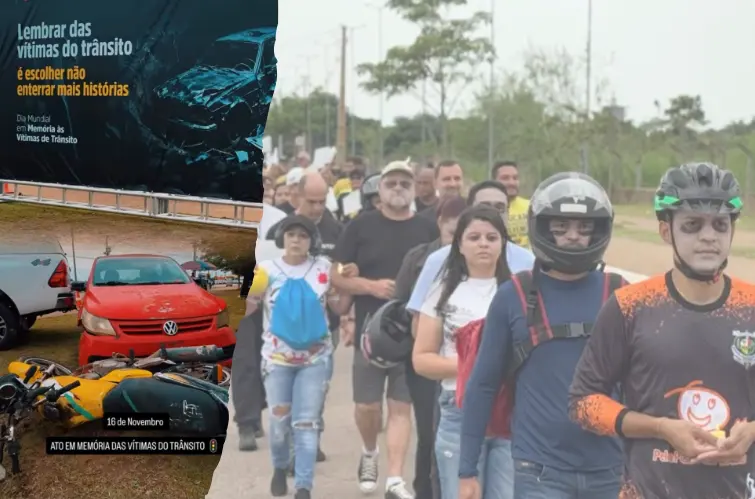 Detran-RO realiza ato neste domingo em memória das vítimas do trânsito em Porto Velho