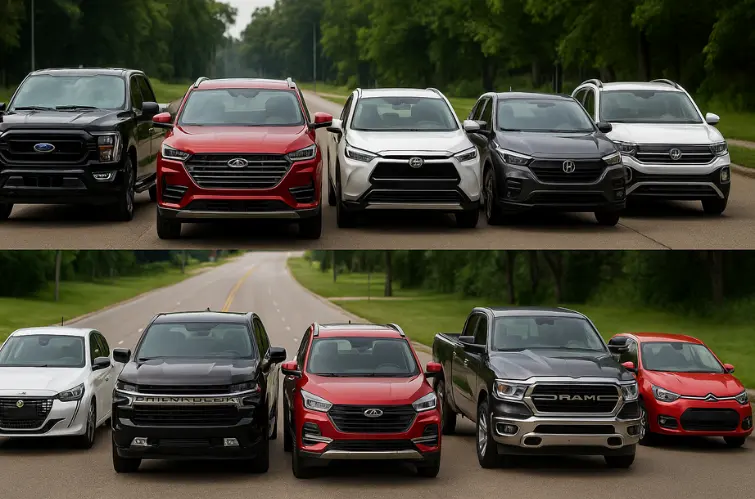 Os carros que mais subiram e caíram nas vendas no Brasil em 2025