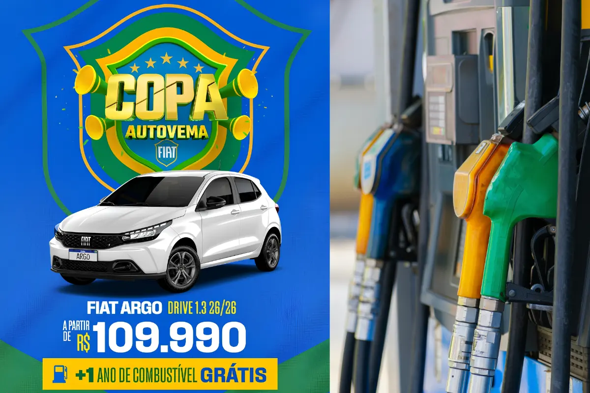 Copa Autovema oferece Fiat Argo com um ano de combustível grátis em Porto Velho
