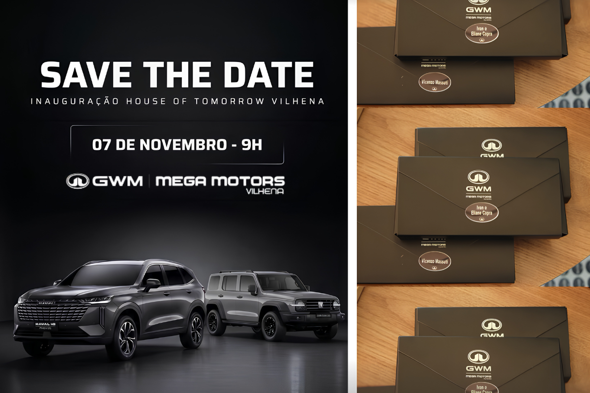 Mega Motors anuncia inauguração da House of Tomorrow da GWM em Vilhena; Veja quando