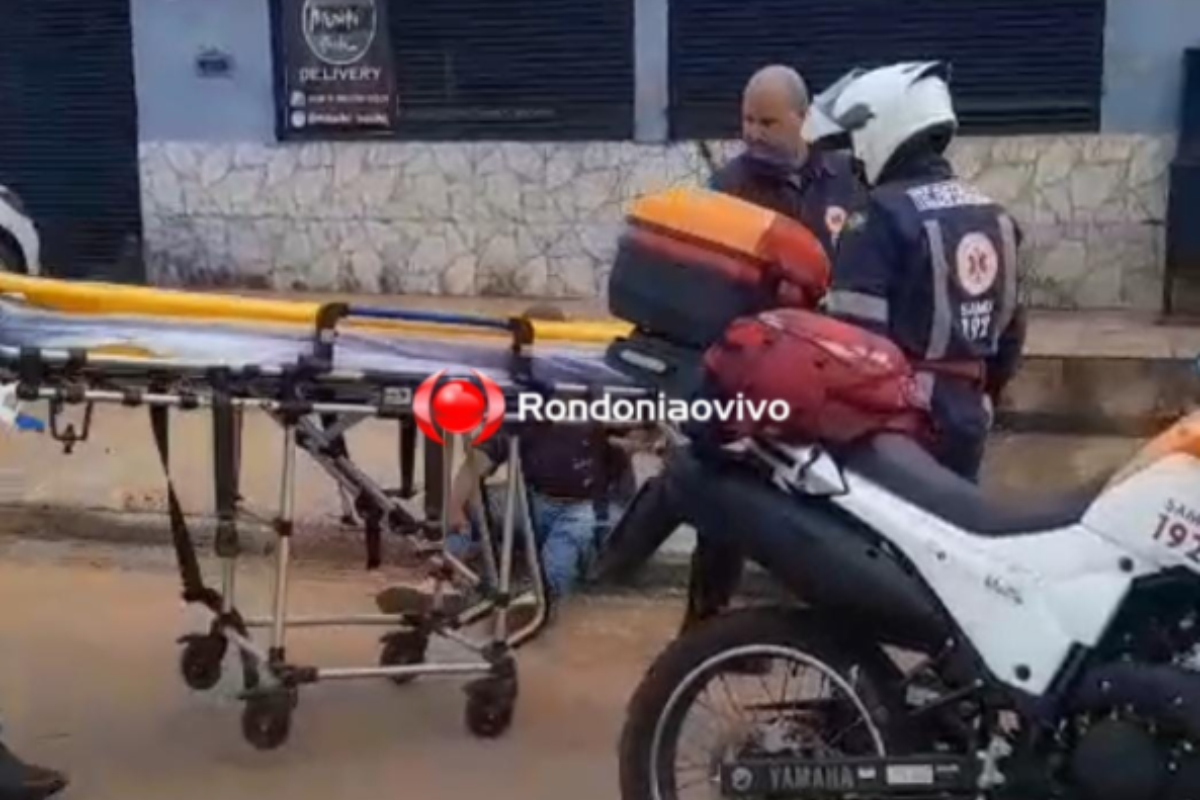 Motociclista atropela cachorro ‘Caramelo’ e sofre fratura na região do Lagoa, em Porto Velho