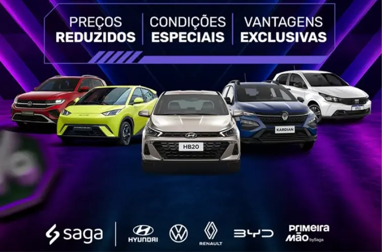 Grupo Saga segue com esquenta da Black Friday em Porto Velho com bônus e descontos especiais nos veículos 