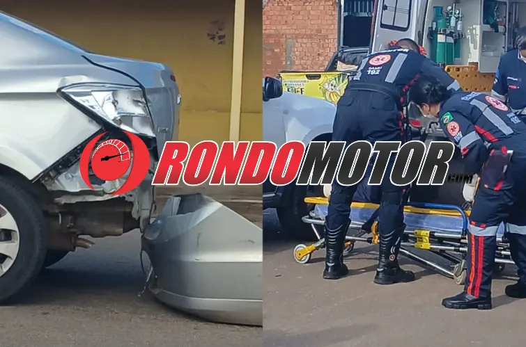 Casal fica ferido após grave acidente na Raimundo Cantuária