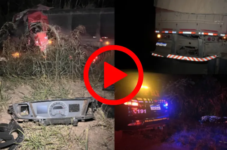 Colisão entre duas carretas deixa motorista morto na BR-364, em Candeias do Jamari