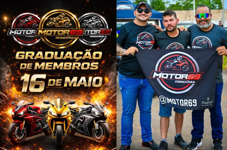 Grupo MOTOR69 realiza cerimônia inédita de graduação de membros em Rondônia