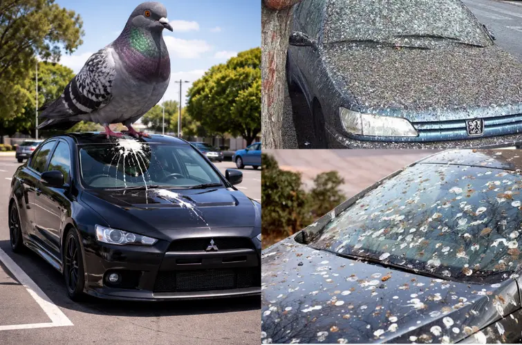 Cocô de passarinho no carro pode danificar a pintura em poucas horas; Entenda sobre