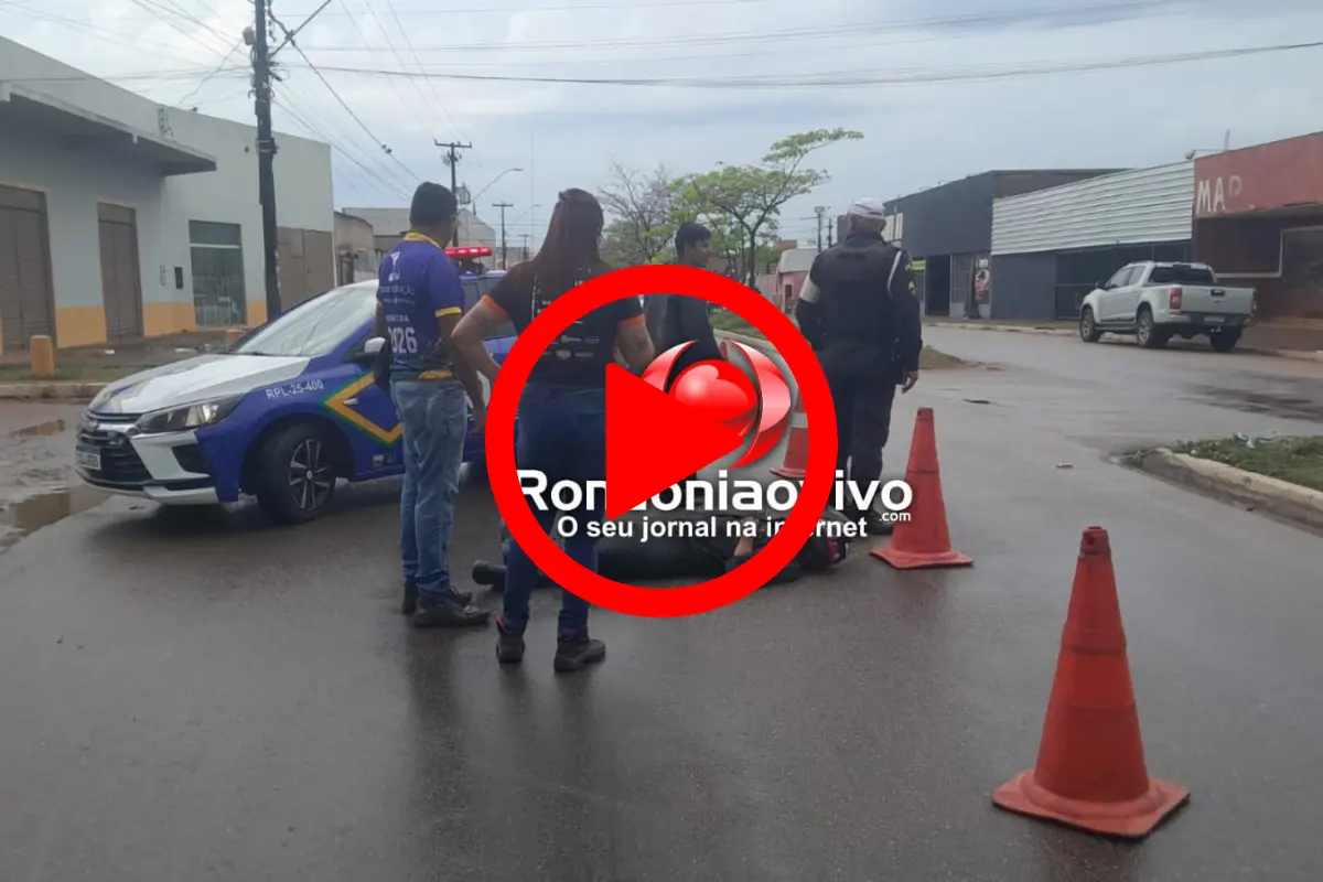 Motociclista fica ferida após ser atingida por carro na zona Leste de Porto Velho