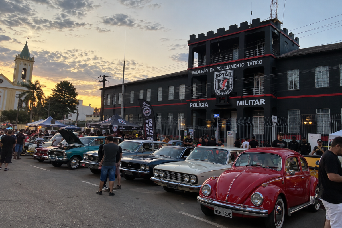 Exposição de carros antigos será realizada no batalhão do BPTAR em Porto Velho