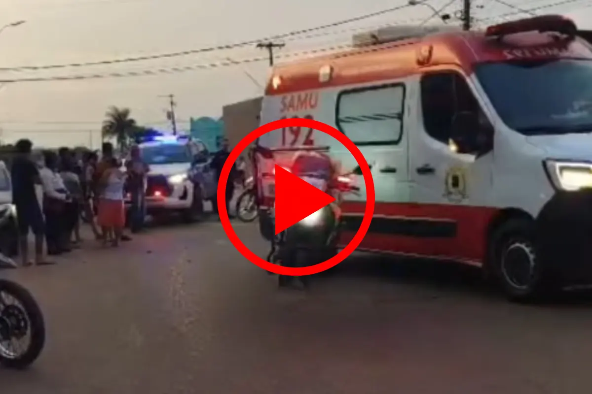 Motociclista fica ferido após colisão com carro elétrico na Avenida Mamoré, em Porto Velho