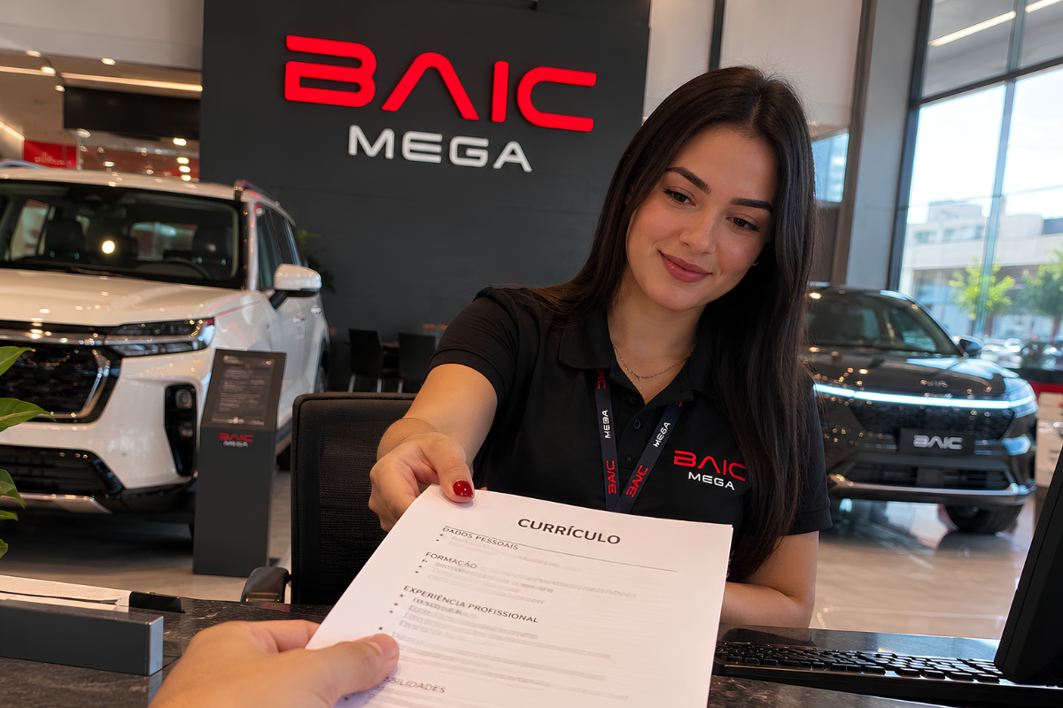 Mega BAIC abre vaga para vendedor de veículos novos em Porto Velho