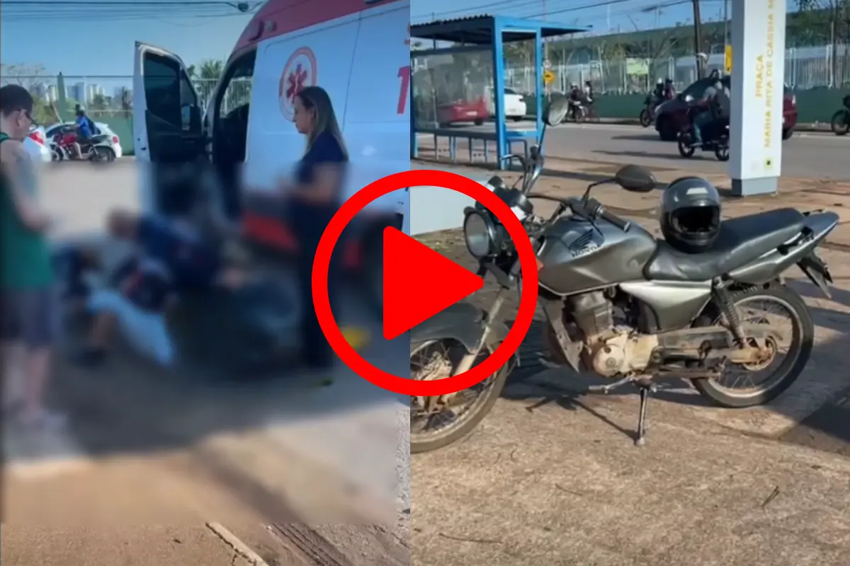 Mulher sofre fratura exposta após acidente entre motocicleta e carro na Calama