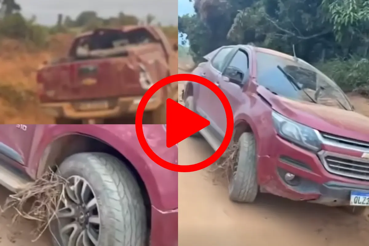 Motorista capota caminhonete ao desviar de capivara e fratura quatro costelas no interior do Acre
