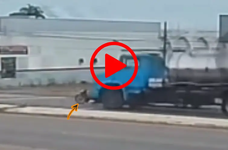 Vídeo mostra momento de colisão que vitimou motociclista em Ji-Paraná