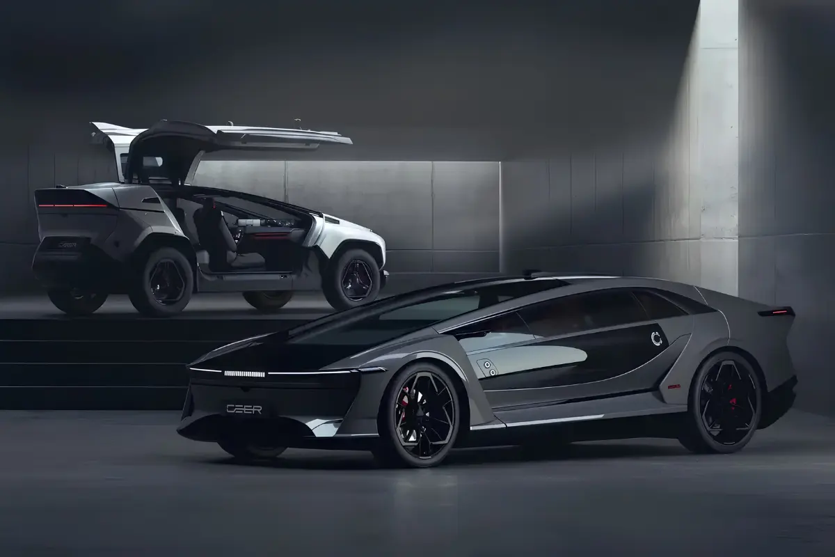 Primeira marca saudita estreia com “batmóveis” elétricos de até 1.111 cv