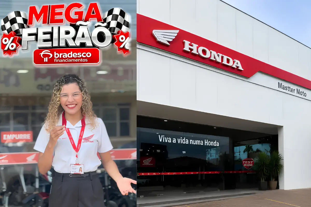 Mastter Moto participa de Mega Feirão do Bradesco de 24 a 27 de setembro em Porto Velho