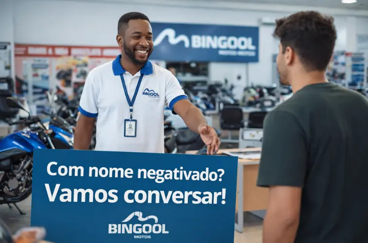 Bingool Motos destaca alternativas para clientes com nome negativado conquistarem a moto própria