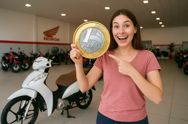 Mastter Moto lança campanha com entrada de apenas R$ 1 nas motos Honda 0km
